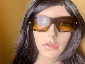 Chanel Amber ‘Racer’ Style Sunglasses With Iconic Cc Charms Mint Condition - Picture 1 of 11