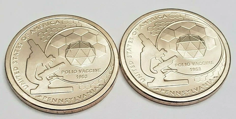 2019 P & D American Innovation Pennsylvania Polio Vaccine  *BU*  FREE SHIPPING Cover