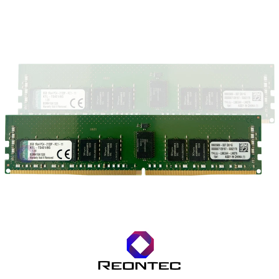 8GB RAM SERVER Kingston PC4 - 17000 DDR4 2133P KTL-TS421/8G 1Rx4 - Immagine 1 di 1