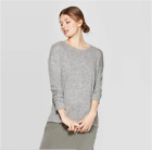 Women's Long Sleeve Crewneck T-Shirt - A New Day - Heather Gray - XS - C236