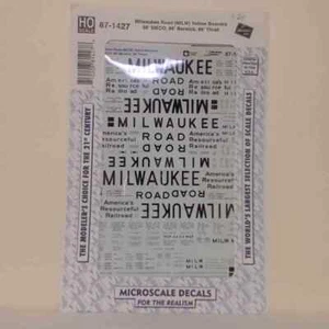 Microscale HO Scale Decals: Milwaukee Road Yellow Boxcars - 50' SIECO, 60' Be... - Picture 1 of 1