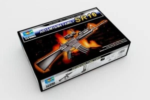 Trumpeter 1/3 Scale A15 M16 M4 Family SR16 Rifle + Display Plastic Model Kit - Picture 1 of 2