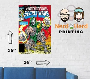 Marvel Secret Wars #10 1984 Cover Wall Poster Multiple Sizes 11x17-24x36 - Picture 1 of 2