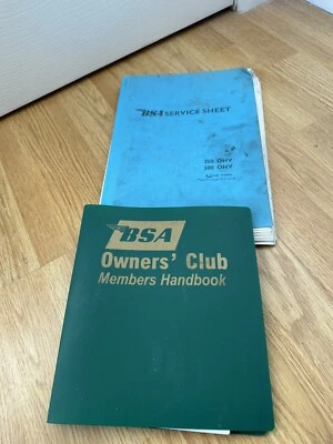 BSA OHV Twin 350 & 500 motorcycle service sheets 1964 - Image 1 of 4