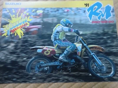 1991 suzuki  RM250  RM125 RM80  Brochure  from JAPAN  91 - Image 1 of 4