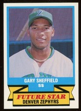 1989 CMC Team Issue Denver Zephyrs GARY SHEFFIELD brewers rc marlins yankees