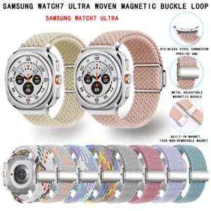 Correa elástica trenzada magnética resistente de nailon para Samsung Galaxy Watch7 Ultra correa - Imagen 1 de 256