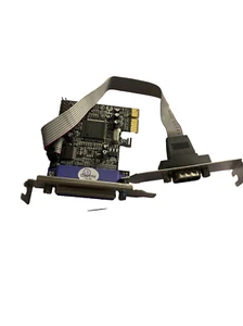 DB25 Parallel Port LPT Drucker DB9 RS232 zu PCI-E PCI Express Card Adapter - Afbeelding 1 van 2