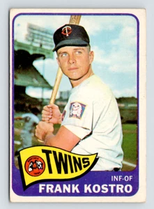 Tarjeta Topps 1965, #459 Frank Kostro, Minnesota Twins - Imagen 1 de 3