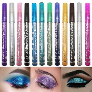 Eyeshadow Pen & Lip Pen 2 In 1 Lying Silkworm Pens Highlighter Eye Shadow Pen PA - Picture 1 of 44