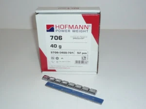 50 pezzi Hofmann tipo 706 pesi adesivi per moto piombo 40 g >9802000-50< - Foto 1 di 1