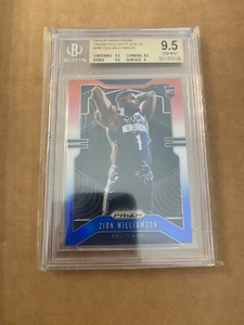 2019 ZION WILLIAMSON PANINI PRIZM RED WHITE BLUE #248 BGS 9.5 ROOKIE RC