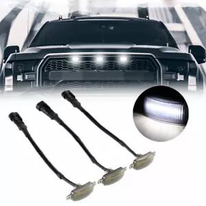 Lámpara LED blanca ahumada parrilla delantera para Chevy Silverado 1500 luz marcadora de funcionamiento - Imagen 1 de 12