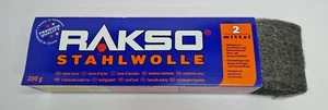 Stahlwolle Rakso 200g mittel-2 Schleifwolle Polierwolle fuer Metalle, Holz usw. - Picture 1 of 2