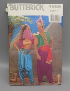 Arabian Nights Costume Multiple Sizes XS-L Uncut Butterick Pattern 4969 Unisex  - Picture 1 of 5