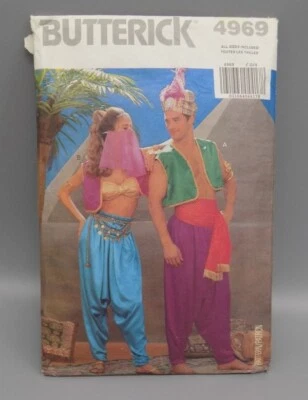 Arabian Nights Costume Multiple Sizes XS-L Uncut Butterick Pattern 4969 Unisex  - Image 1 of 4