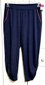 FRESH PRODUCE Blue Sz MEDIUM $77 SULLIVAN Stretchy Knit Active JOGGERS NWT - Picture 1 of 6