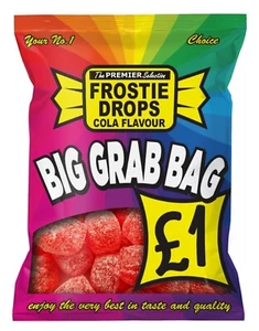 12 x 120g Grab Bags of Sweets | Frosties Cola Hard Boiled with Chewy Centre - Picture 1 of 4