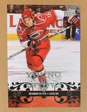 2008-09 Upper Deck Young Guns Brandon Sutter Rookie Carolina Hurricanes #204