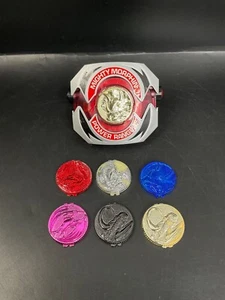 Vintage Mighty Morphin Power Rangers Morpher mit 7 Powermünzen *FUNKTIONIERT - Bild 1 von 13