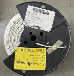 M27500/18SP2S23 Mil-Spec Wire 18 AWG 2C Shielded White / Sold per foot - Picture 1 of 2