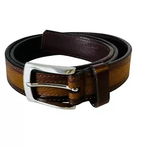 Allen Edmonds Leather Belt Dress Casual Made in USA Brown Mens Size 38 - Picture 1 of 6