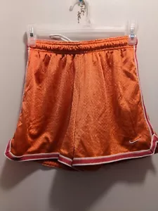 Nike Girls Large (14) Orange With Pink Gym Shorts - Picture 1 of 8