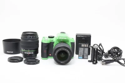 PENTAX K-r Grün Körper 12.4MP DSLR W/18-55mm, 50-200mm Linsen [ EXC Japan 9341 - Bild 1 von 4