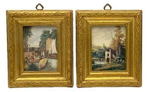 2 Vintage Florentia Italienische Bilderrahmen Italian Rennaisance Gold Vergoldet mit Glas - Bild 1 von 10