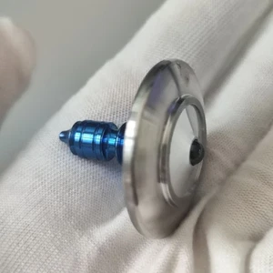 Titanium+Stainless Steel Spinning Top Finger Spinner Ceramic Bead Fidget EDC Toy - Picture 1 of 7
