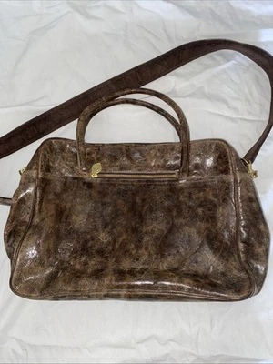 Calleen Cordero Leather Convertible Crossbody Satchel  Bag With Studs New - Image 1 of 4