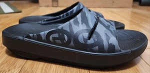 Oofos Sandalen Damen 7 Herren 5 OOahh Sport Flex Slide schwarz Komfort offene Zehenpartie Camouflage - Bild 1 von 7