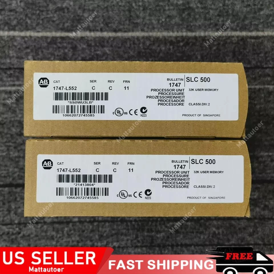 Allen-Bradley 1747-L552 SER C SLC500 SLC 5/05 CPU Processor Unit US Free Tax - Image 1 of 4