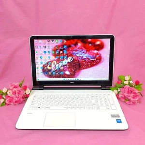 NEC LAVIE Laptop Windows 11 Intel Celeron 8GB RAM 256GB SSD White 15.6 Inch - Picture 1 of 5