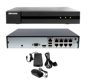 NVR 8 PORTE POE CANALI HIKVISION CLOUD ONVIF 4 MP P2P 8 CANALI - Foto 1 di 7