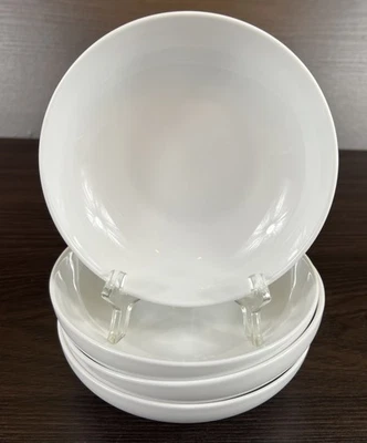 "4 cuencos mini cupé con etiquetas Aspen blancos de 5 3/8"" caja y barril con etiquetas" Foto 1 de 4