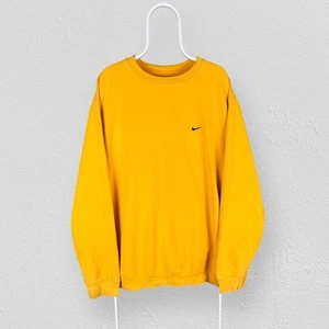 Vintage Nike Gelb Sweatshirt 90s Silver Tag Pullover Heavyweight Herren XXL - Bild 1 von 5