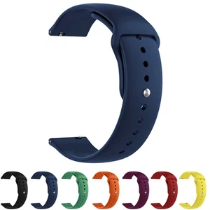 20 MM & 22 MM Replacement Silicon Sport Strap Smart Watch Band for Men & Women - Picture 1 of 53
