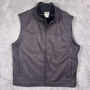 Cinch Concealed Carry Vest Mens 2XL Bonded Full Zip Softshell Fleece Tech Pocket - Picture 1 of 13