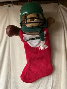 Medias de peluche de colección de los New York Jets 1994 NFL de la NFL vacaciones de Navidad - Imagen 1 de 8