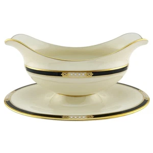 Lenox China Hancock Gold Gravy Stand with Liner Underplate 1st Quality - Picture 1 of 6