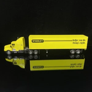 PEM Kenworth T600A 1:64 Stanley Yellow Cab Trailer Diecast Semi Truck - Picture 1 of 8