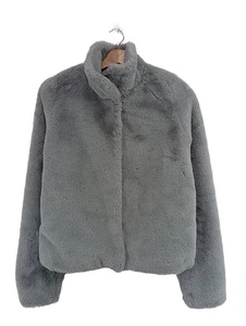 VERO MODA Chaqueta Teddy Mujeres Chaqueta Talla EU 34 gris claro - Imagen 1 de 5