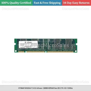 HYS64V16302GU-7.5-C2 Infineon 128MB SDRAM Non ECC PC-133 133Mhz - Picture 1 of 1