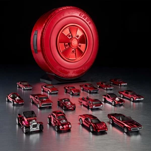 Hot Wheels RLC Mattel 80th Anniversary Original 16 Rally Case Set Spectra Red! - Picture 1 of 19