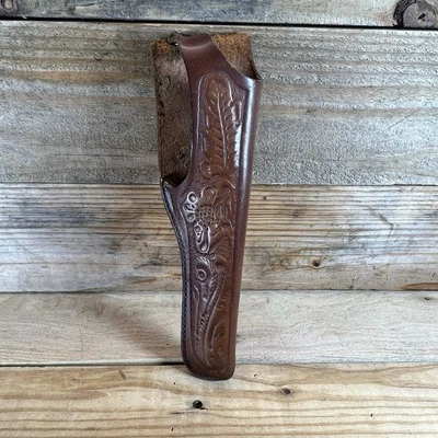 Funda para pistola floral de cuero vintage tooled 60-1774 6 1/2 Foto 1 de 4