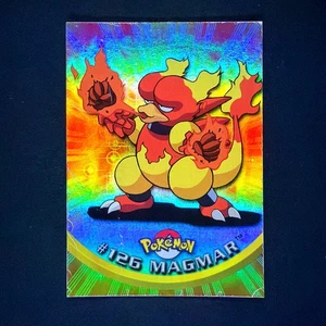 Topps Pokemon TV Animation Edition Series 3 Rainbow Holo Foil #126 Magmar - Picture 1 of 2
