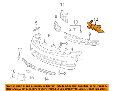 Componentes de parachoques Crossfire CHRYSLER OEM 04-08 - Refuerzo 5099169AA Foto 1 de 2