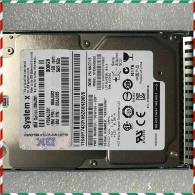 IBM Hard Drive 00AJ081 00AJ082 00AJ085 300GB 15K 6GBPS SAS 2.5" X3650 M5/X6 - Image 1 of 4