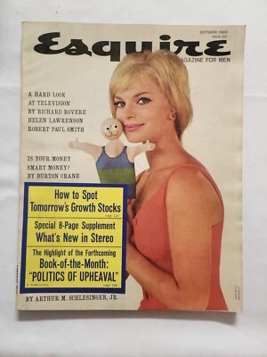 1960 October ESQUIRE Magazine For Men Vintage Growth Stock Burton Crane (MH210) - Image 1 of 3